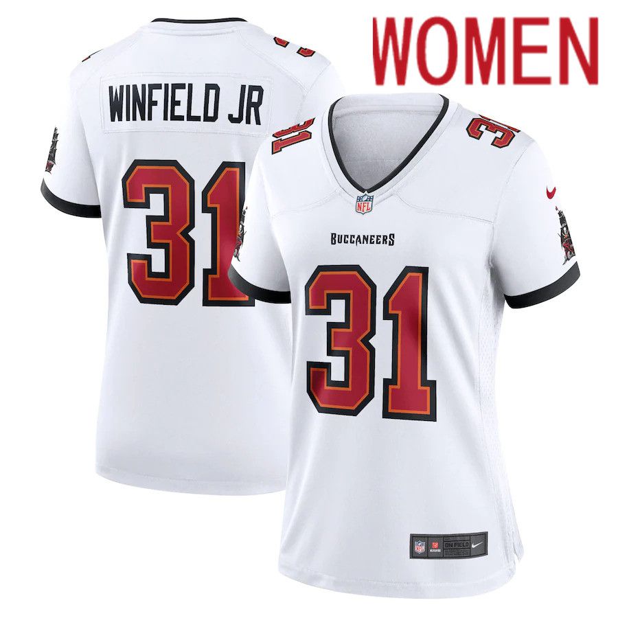 Women Tampa Bay Buccaneers #31 Antoine Winfield Jr. Nike White Game NFL Jersey->women nfl jersey->Women Jersey